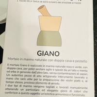 Giano Mortaio in Marmo