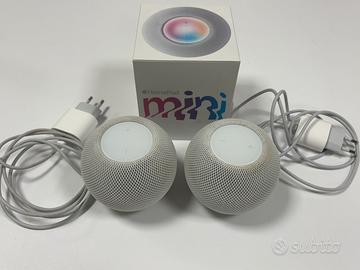 Coppia Apple Homepod mini bianchi