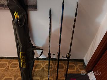 kit laghetto pesca (canne ,mulinelli, bombarde)