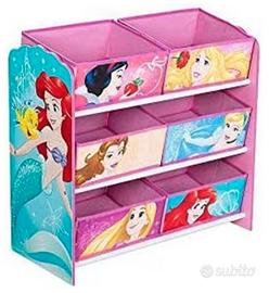 Porta Giochi in Legno "Principesse Disney"