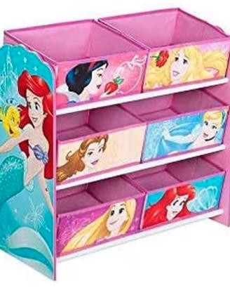Porta Giochi in Legno "Principesse Disney"