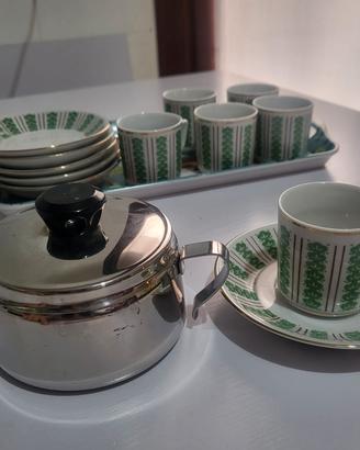 Servizio da caffè vintage con zuccheriera