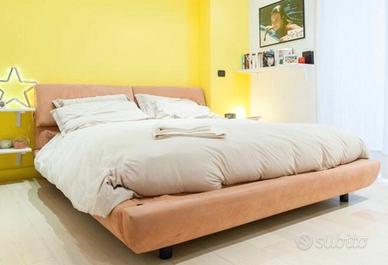 letto matrimoniale alcantara