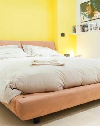 letto matrimoniale alcantara