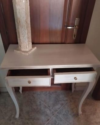 Consolle in legno massello noce