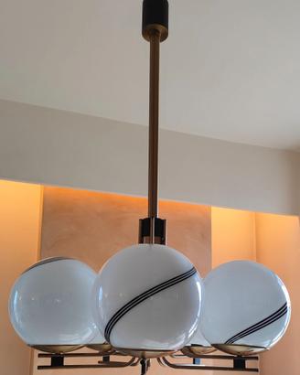 Lampadario swirl anni 50/60