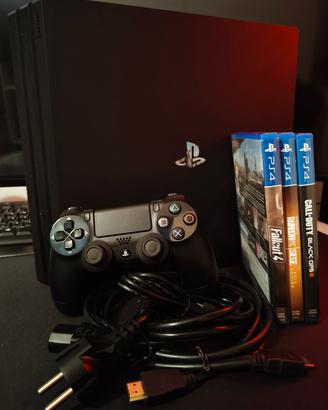 Kit PlayStation 4 - PS4 Pro 1TB + Pad + 3 Giochi