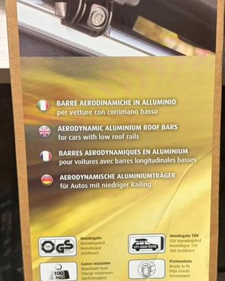 Barre auto Farad mod Beamar3. -120 in alluminio