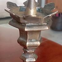 candelabro portacero in bronzo  da altare