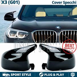 CALOTTE SPECCHIETTI per Bmw X3 G01 Nero Lucido