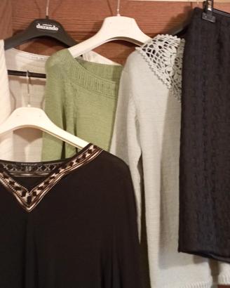 Maglione,Gonna, Cardigan,46,48.