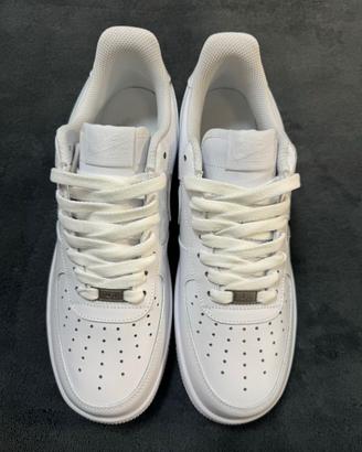 Nike Air Force 1 07 Low-Top, Bianco, Taglia 43
