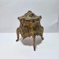 Antico Portagioie Napoleone III Dorato XIX Secolo