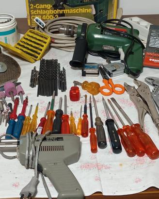 Trapano, Saldatore stagno, Attrezzi Vari.