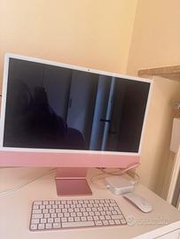 iMac 24 Apple M3 Rosa 4.5K Retina – Pari al nuovo