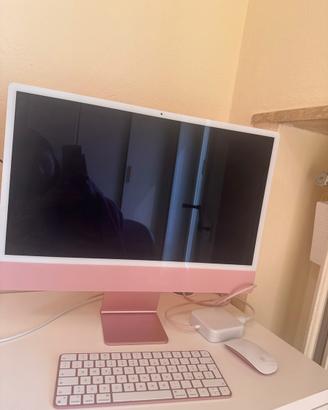 iMac 24 Apple M3 Rosa 4.5K Retina – Pari al nuovo