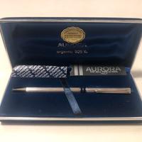 Penna Aurora sfera modello Marco Polo argento 925