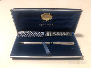 Penna Aurora sfera modello Marco Polo argento 925