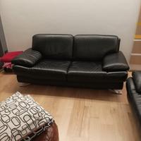 Divani in pelle nera