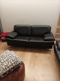 Divani in pelle nera