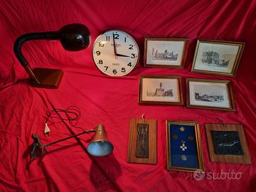 arredo vintage - lampade, orologio breil ecc. 