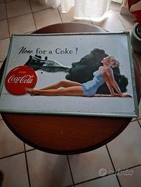 insegna metallica originale vintage Coca Cola 