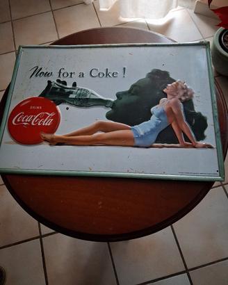 insegna metallica originale vintage Coca Cola 