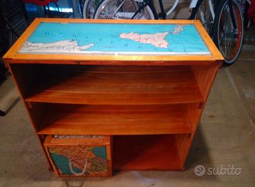 Mobile vintage legno marina design barca epoca
