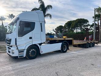 semirimorchio carrellone Bertoja 12.50 balestrato