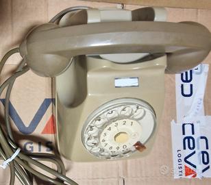Vintage telefono a disco grigio Sip 