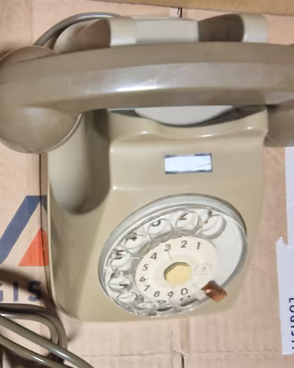 Vintage telefono a disco grigio Sip 
