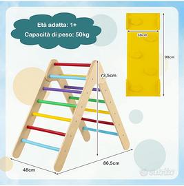 Scivolo + arrampicata per bambini