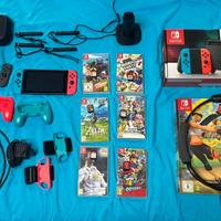 Nintendo Switch + 6 Giochi + Ring Fit Adventure