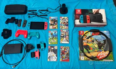 Nintendo Switch + 6 Giochi + Ring Fit Adventure