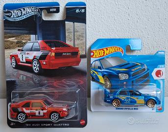 Hot Wheels Audi Sport Quattro Subaru Impreza STi