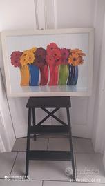 Cuadro stampa gerbere colorate