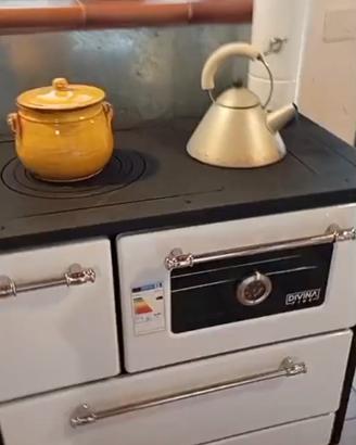 Cucina a legna 9kw Piastra in Ghisa Forno Nuovi 