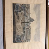 Stampa antica Piazza San Pietro