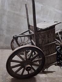 carro in legno antico 