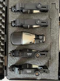 Kit microfoni batteria + aste Proel + cavi canon