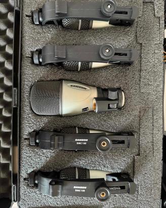 Kit microfoni batteria + aste Proel + cavi canon