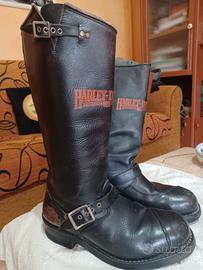 stivali in pelle Harley Davdson originali 