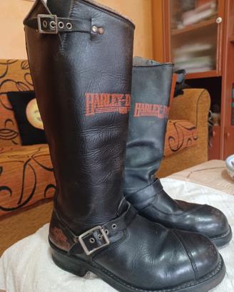 stivali in pelle Harley Davdson originali 