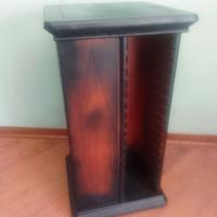 PORTA CD LEGNO VINTAGE