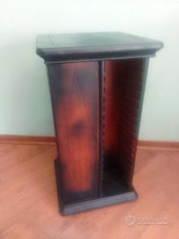 PORTA CD LEGNO VINTAGE