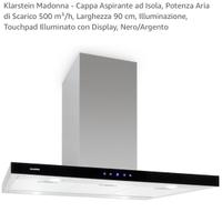 Cappa da cucina aspirante ad isola