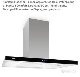 Cappa da cucina aspirante ad isola