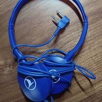 cuffia turkish airways doppio jack colore blu