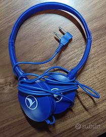 cuffia turkish airways doppio jack colore blu
