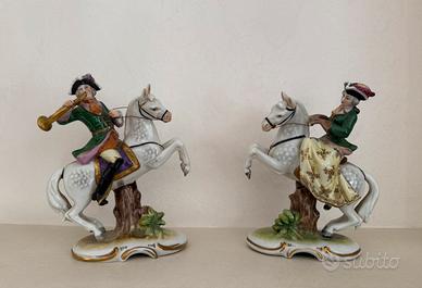 Coppia statuette porcellana Volkstedt